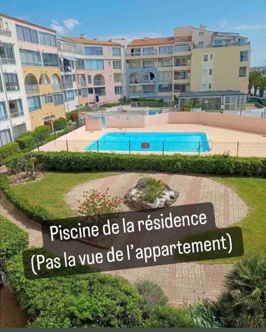 Superbe Appartement 6 Personnes Avec Piscine Secteur Richelieu, A 400M De La Plage Et A 650M Du Centre Port Agde Exteriör bild
